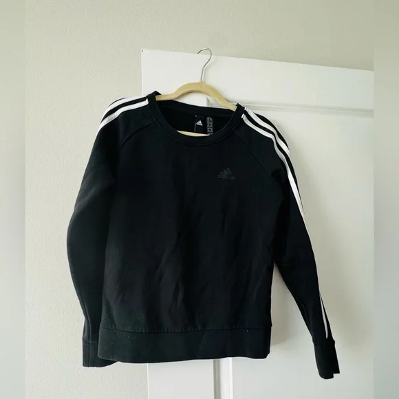 Adidas Women's Black Crew Neck Sweater - Picture 6 of 8